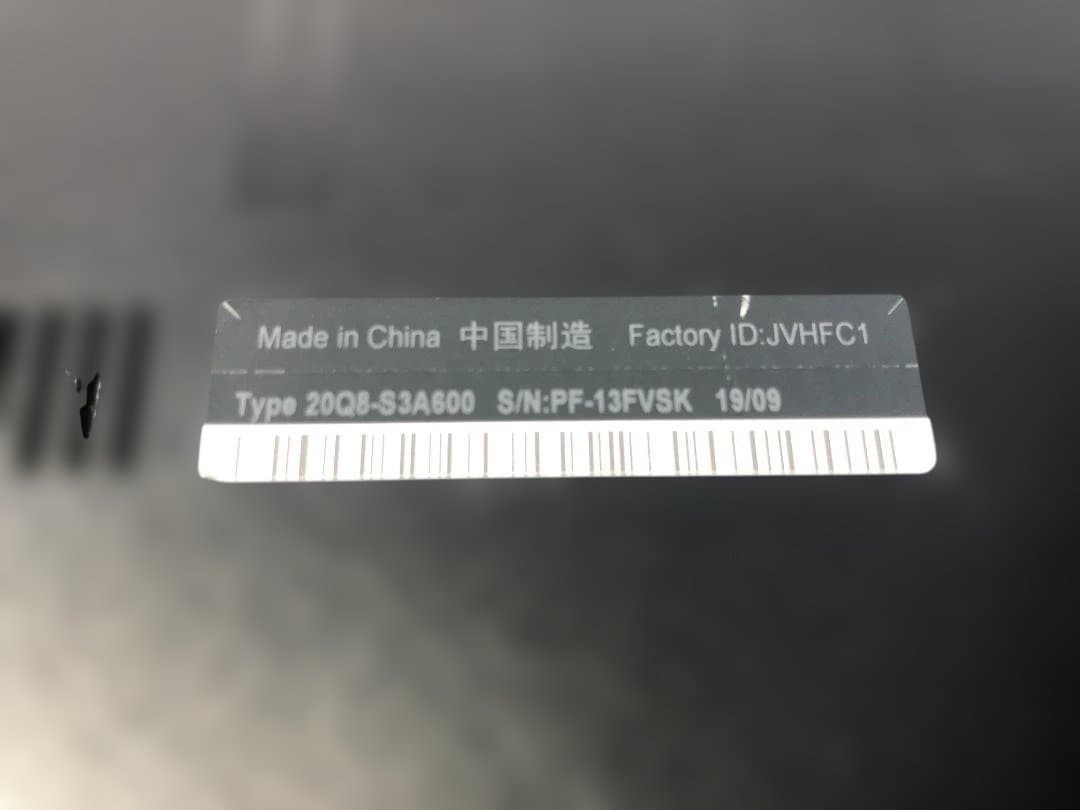 ThinkPad L590 Corei5 8GB SSD256GB win11⑫