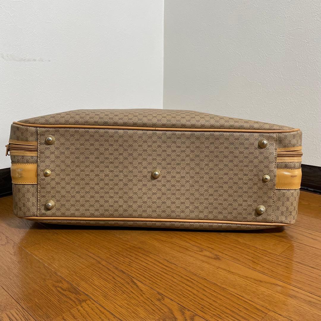 【美品 】GUCCI グッチ トラベルバッグ マイクロGG柄 オールドグッチ