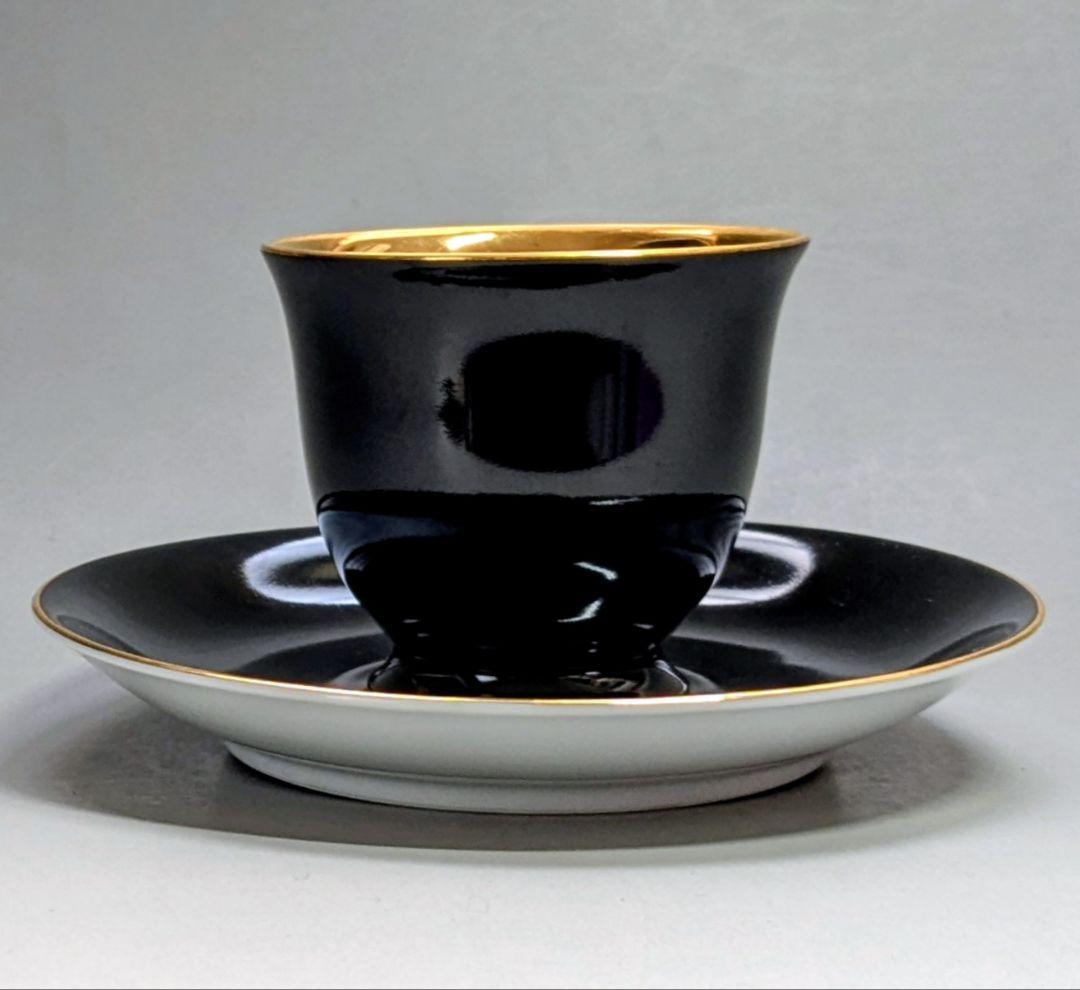 オールドノリタケ ゴールド ハーレクインキャビネットカップ&ソーサー マルキ印