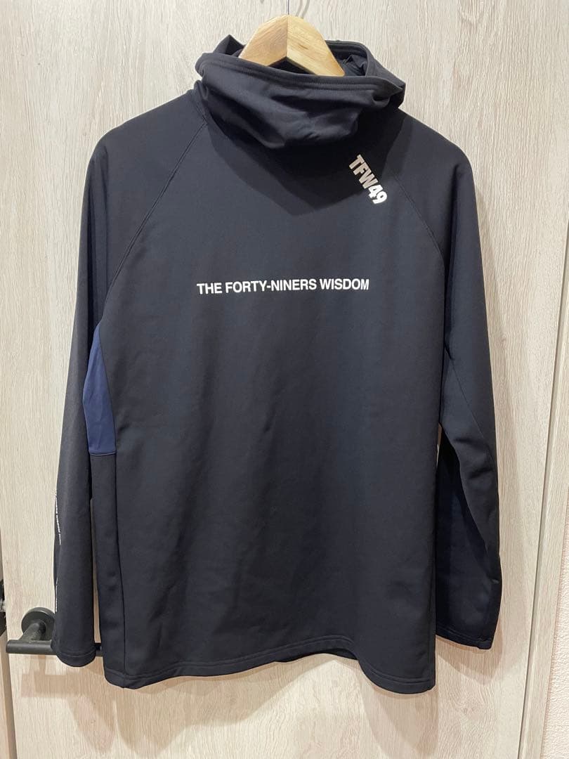 TFW49 LS BRUSHED HOODIE BK×NV サイズM