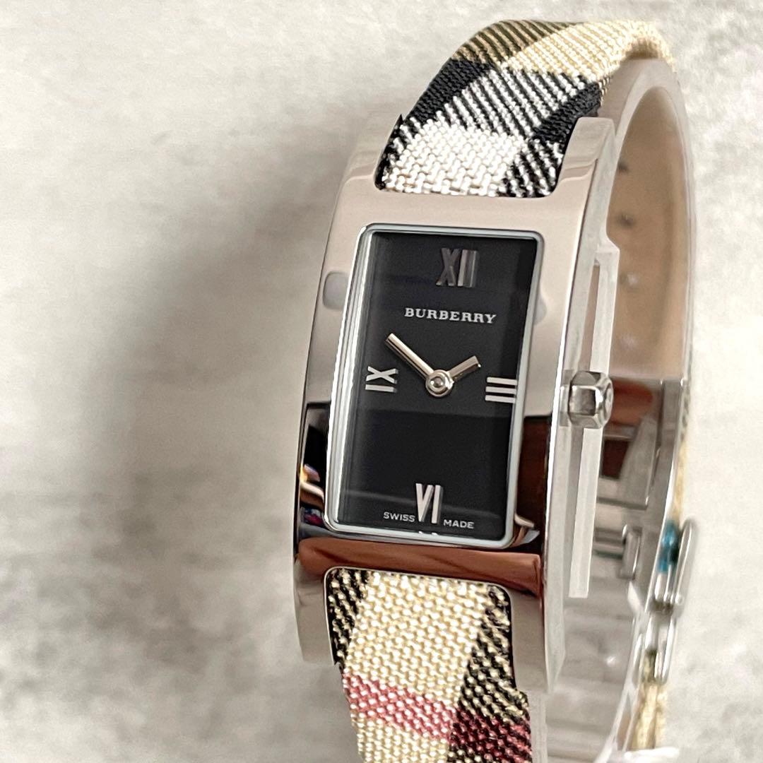 稼動品　Burberry バーバリー レクタンギュラー　純正ベルト　腕時計