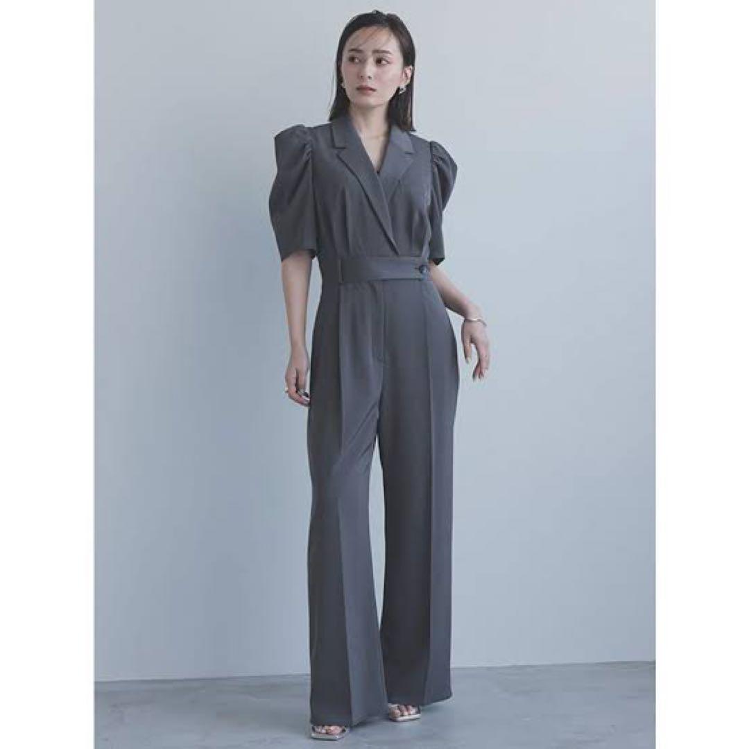 テーラードオールインワン　anuans ネイビー