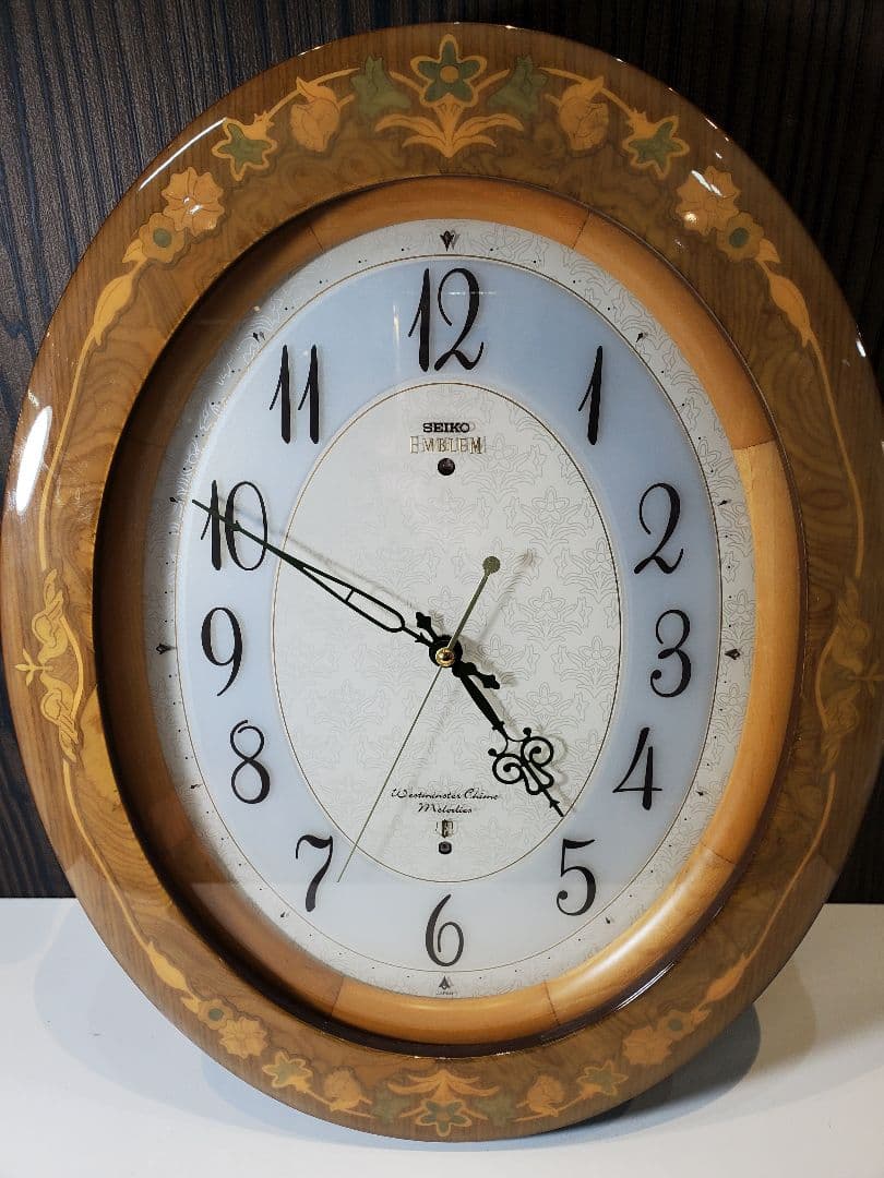 SEIKO EMBLEM 掛時計 電波時計