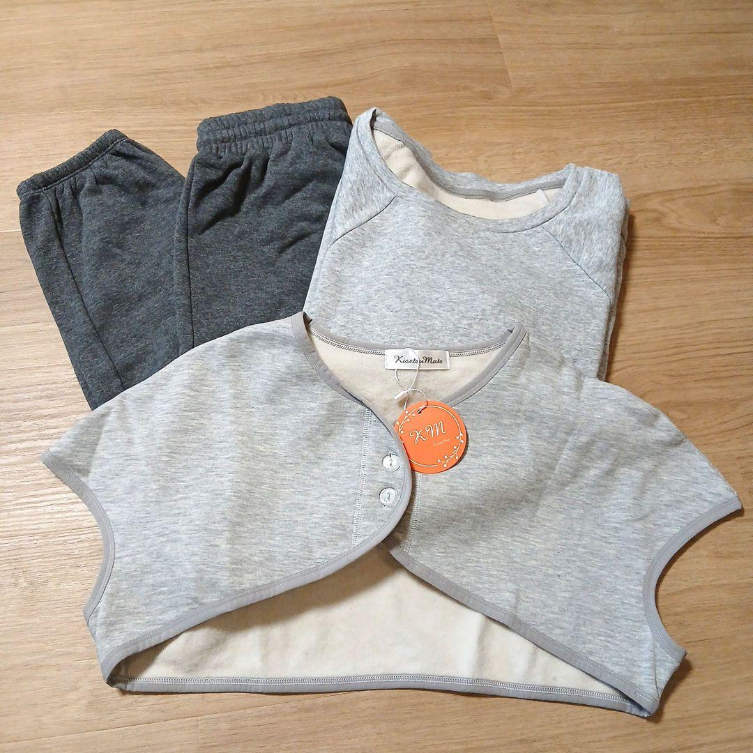 裏地シルク100% ルームウェアセット