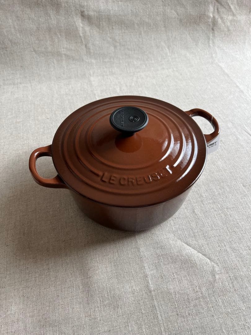 LE CREUSET ココットロンド 両手鍋 18cm チェスナッツ