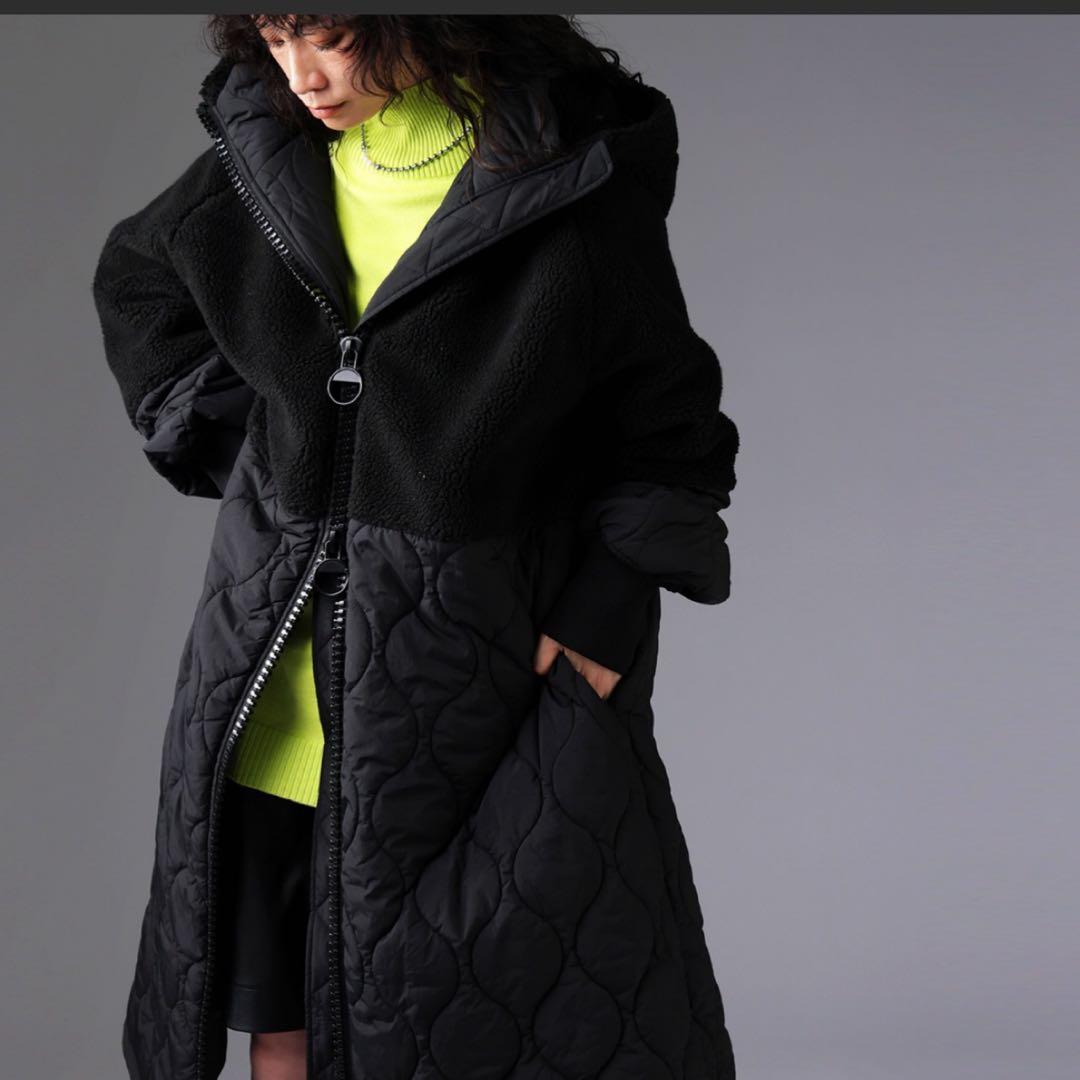 antiqua ロング ボア コート