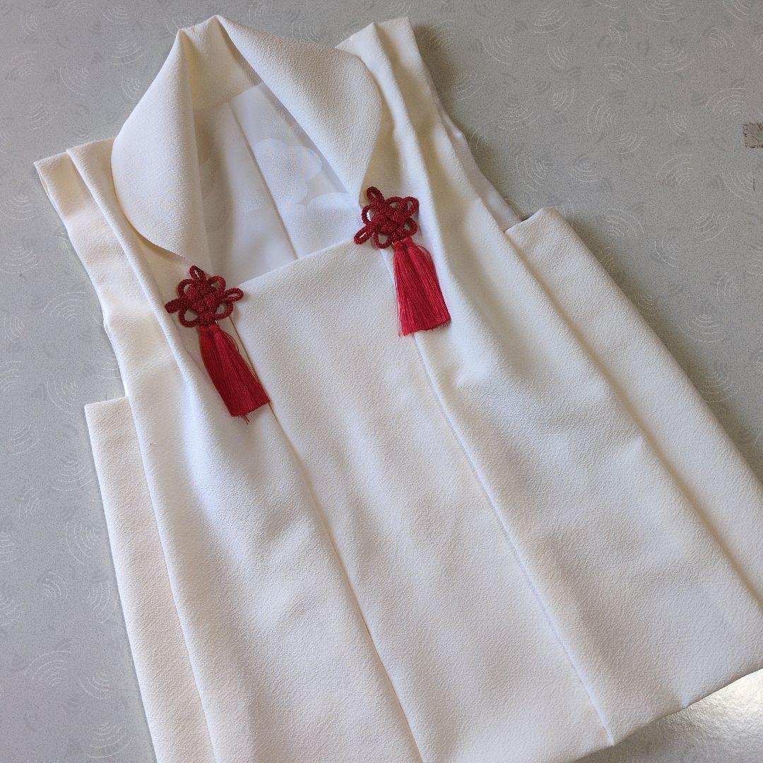 Yururiの正絹縮緬手縫いの被布(中綿なし）ミルキーホワイト