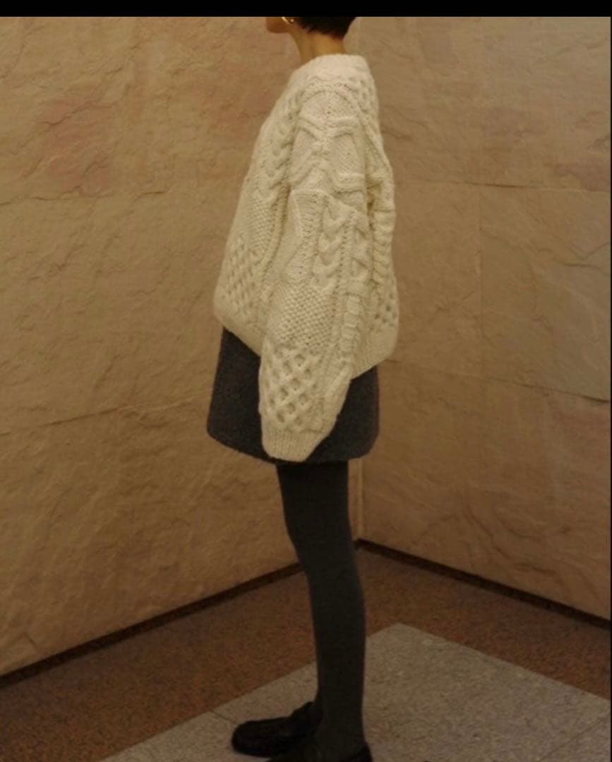 マチャト　ケーブルハンドニット　完売