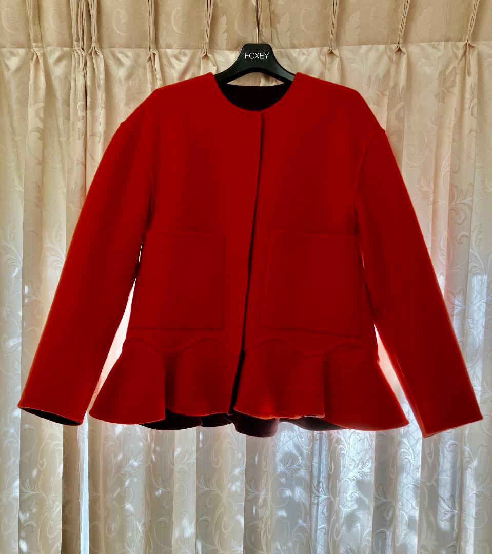 新品未使用品 ADORE（アドーア）カシミア混2TONEリバージャケット