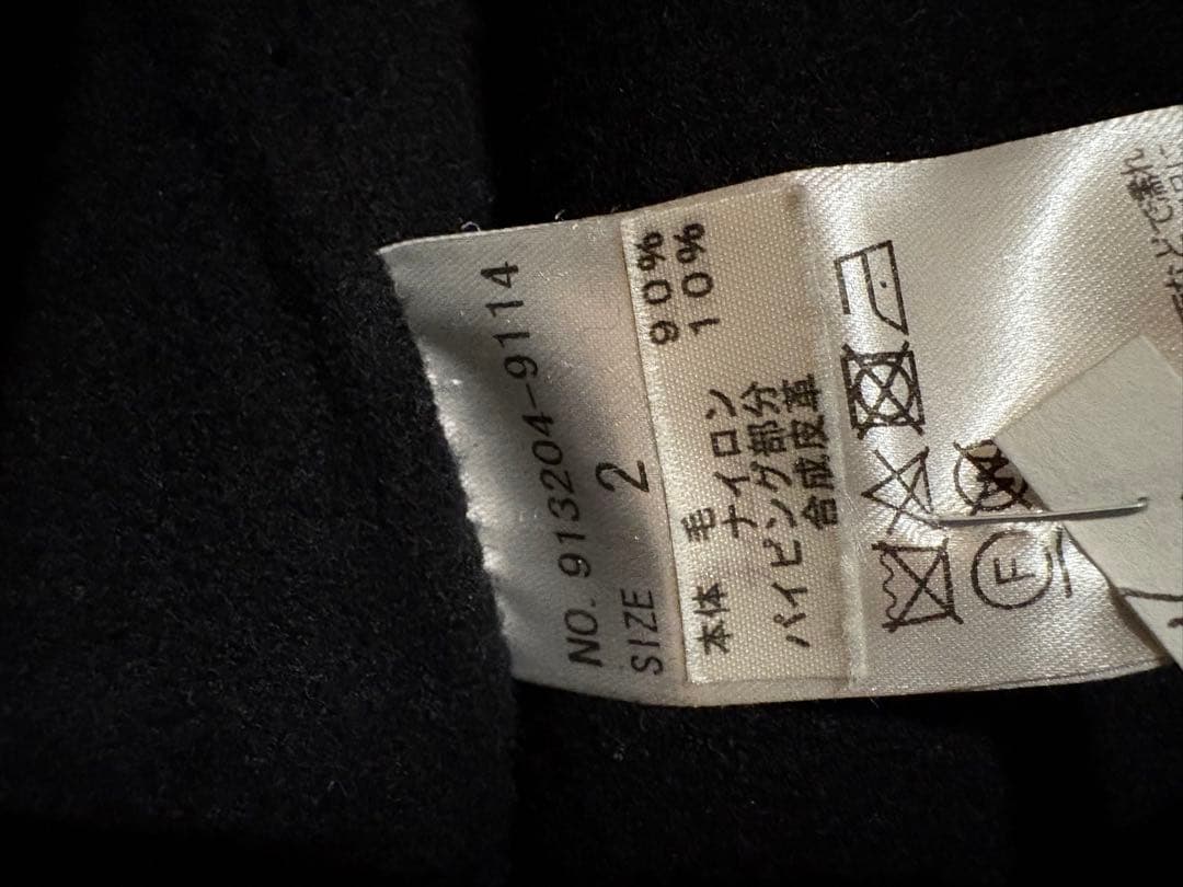 NORC ウールリバーノーカラーコート