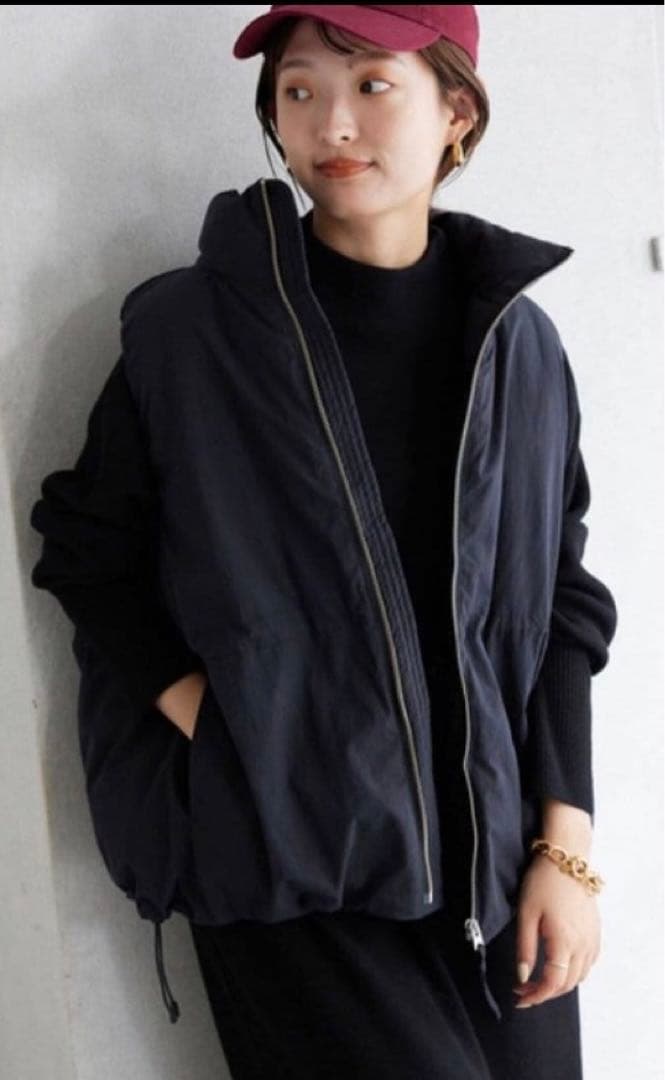 SLOBE IENA P/NP タフタダウンベスト