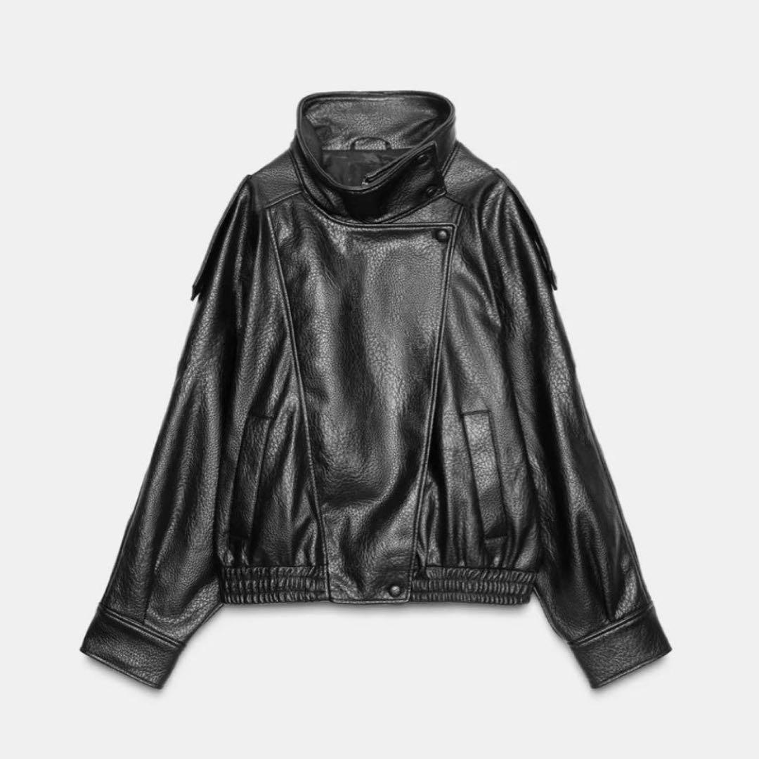 ♡a♡ZARA ザラ 大人気完売品 YSL似 レザージャケット S