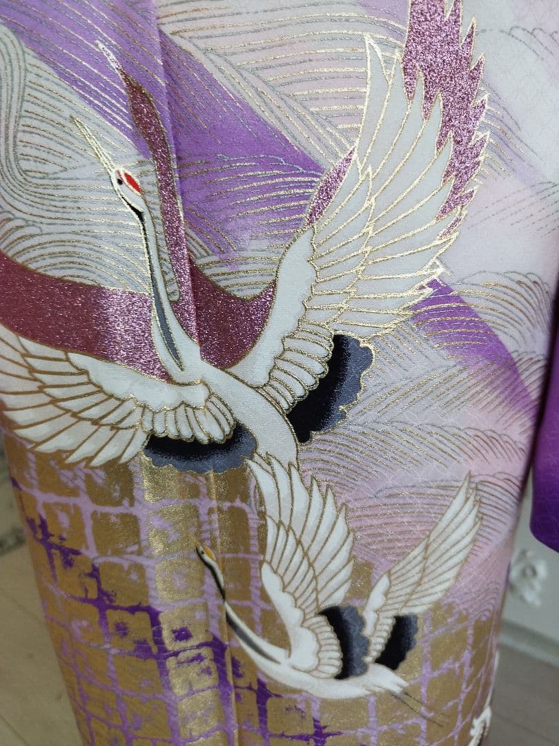 最終お値下げ☆薄い紫ピンクの着物単品