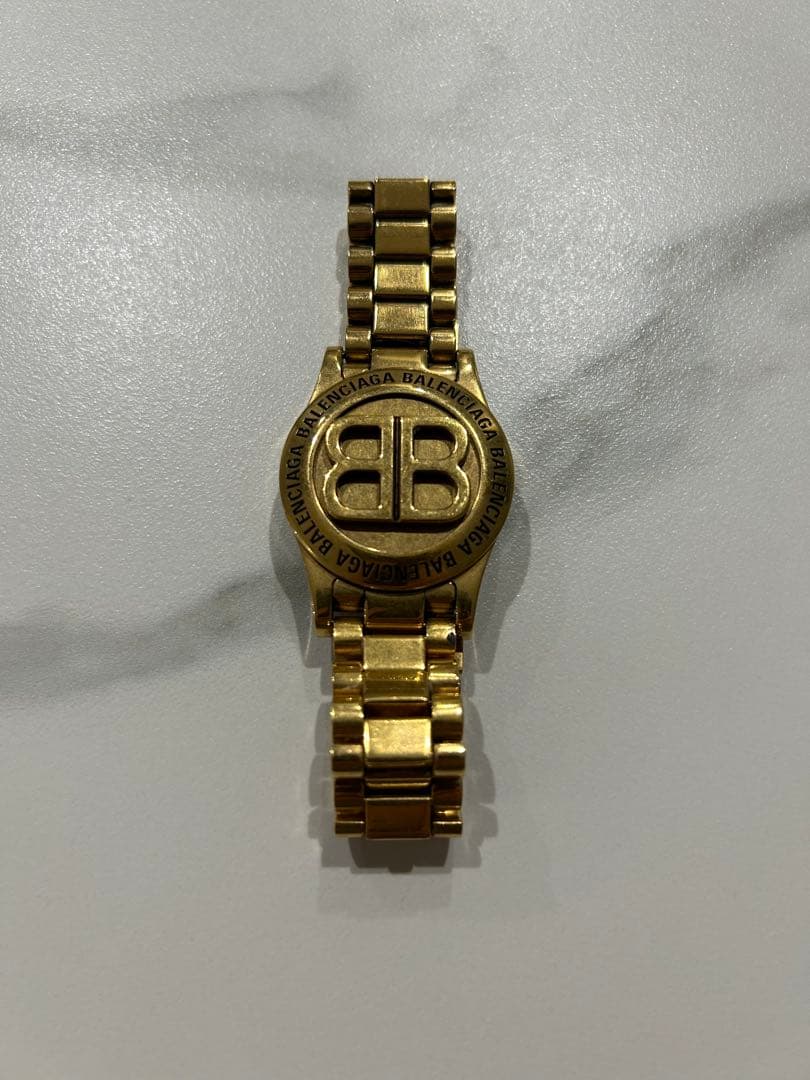 【超希少】BALENCIAGA ゴールド ブレスレット 時計