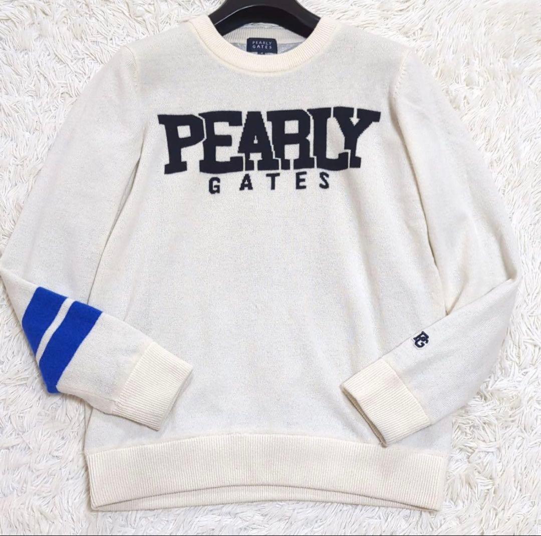 PEARLY GATES セーター　ホワイト　24年AWモデル　美品　裏地あり