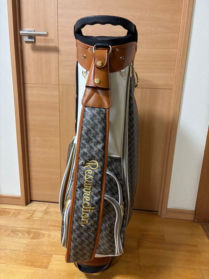 Resurrection ゴルフキャディバッグ ホワイト/グレー