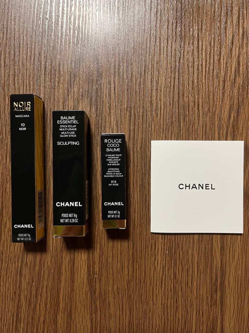 CHANEL シャネルトータルルック セット ポーチ付コスメ3点 未開封