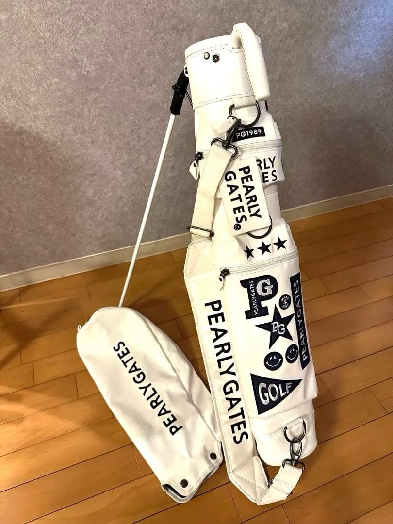 パーリーゲイツ　PEARLY GATES スタンドバッグ ホワイト