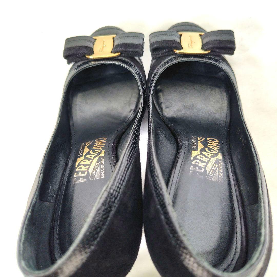 hafa28 フェラガモ クロエ 2点ヴァラ カルラ パンプス 黒