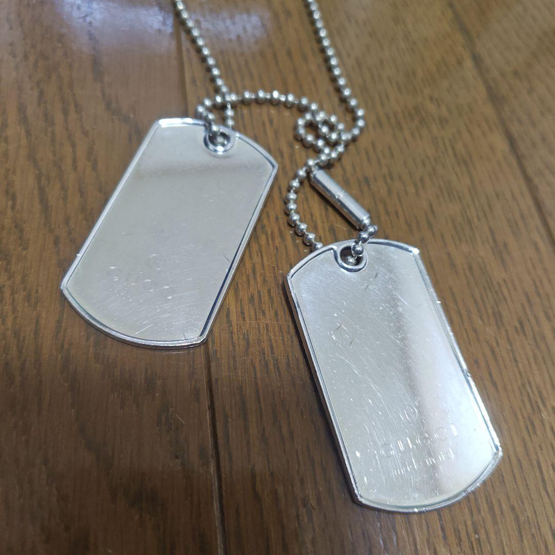 GUCCI 925シルバー ドッグタグネックレス