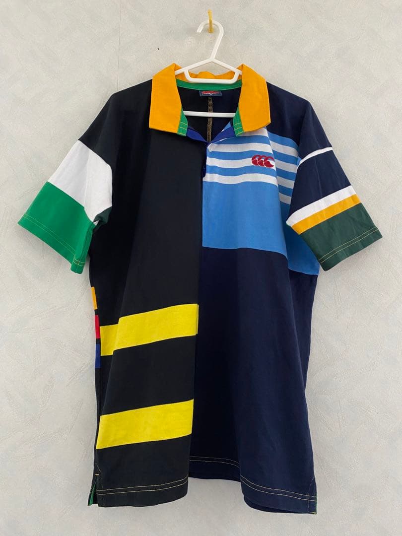CANTERBURY 半袖ラガーシャツ XL クレイジーパターン カンタベリー