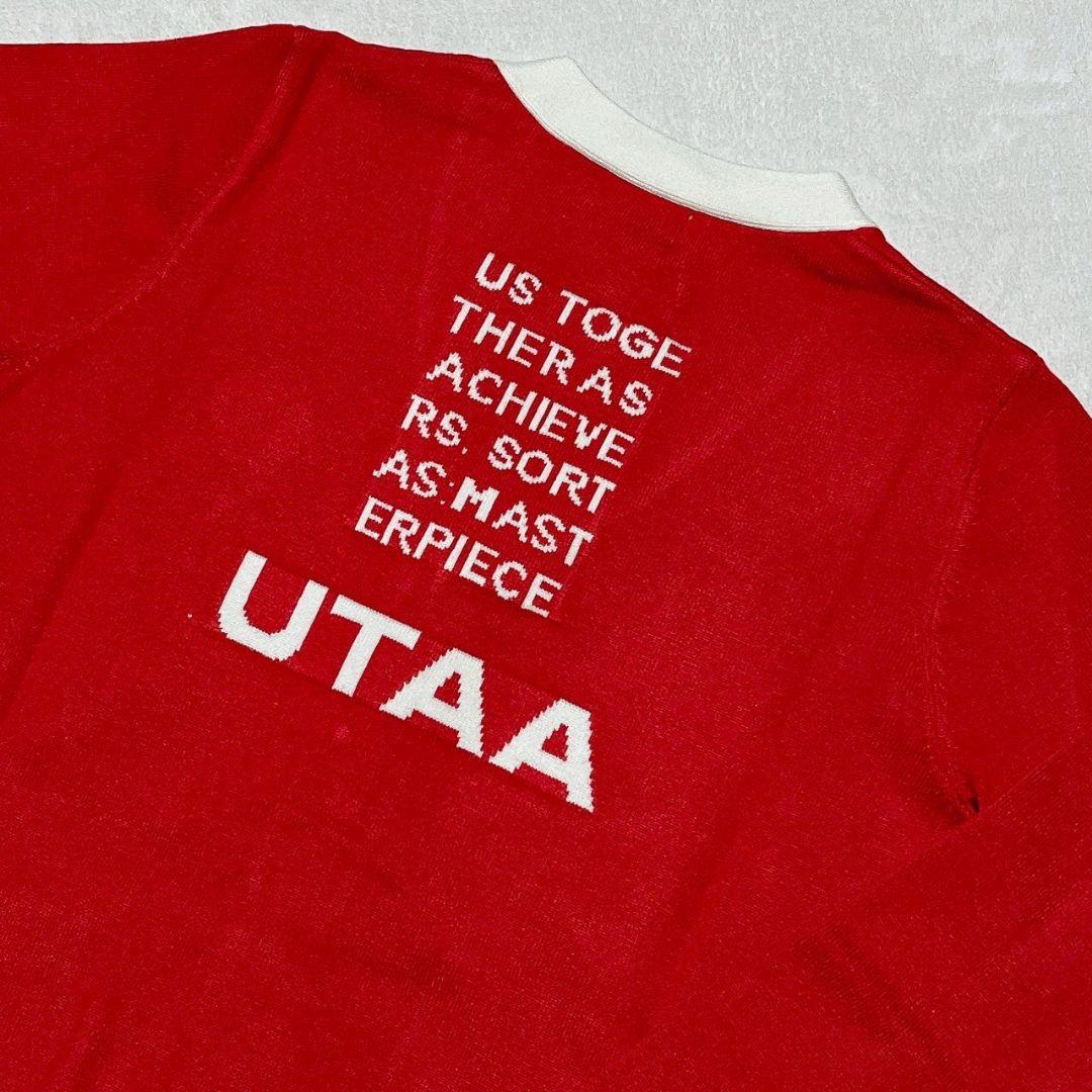 新品　UTAA　ユタ　ゴルフ　カーディガン　レッド　M　レディース