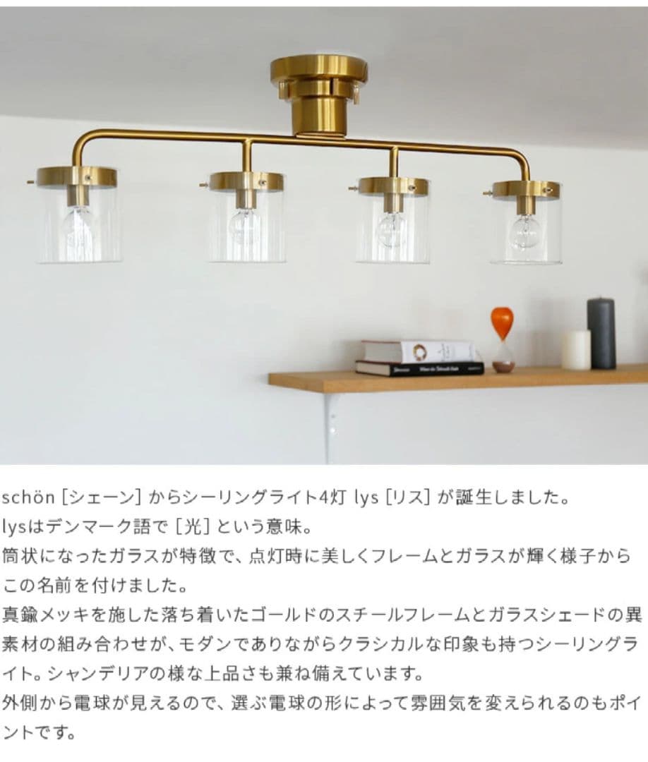 シェーン　シーリングライト　リス