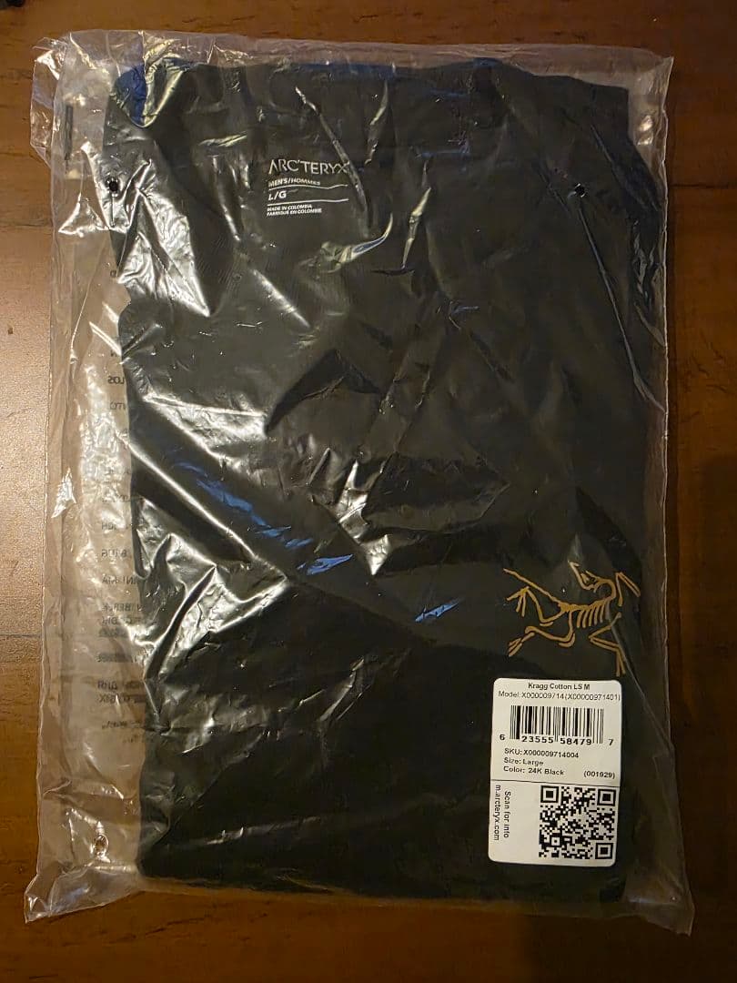アークテリクス　クラッグ コットン ロングスリーブ メンズ ブラック　Lサイズ