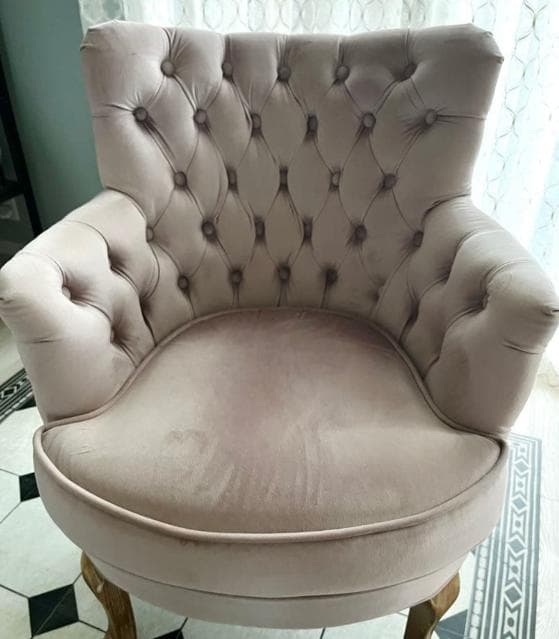 【送料込み】サラグレース風1人掛けソファ ラウンジチェア アンティーク調 猫脚