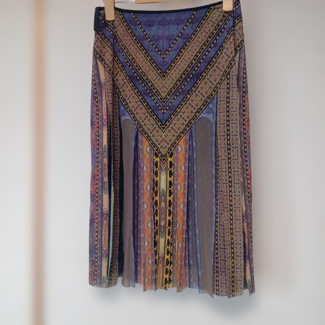 VIVIENNE TAM 幾何学模様 短冊スカート