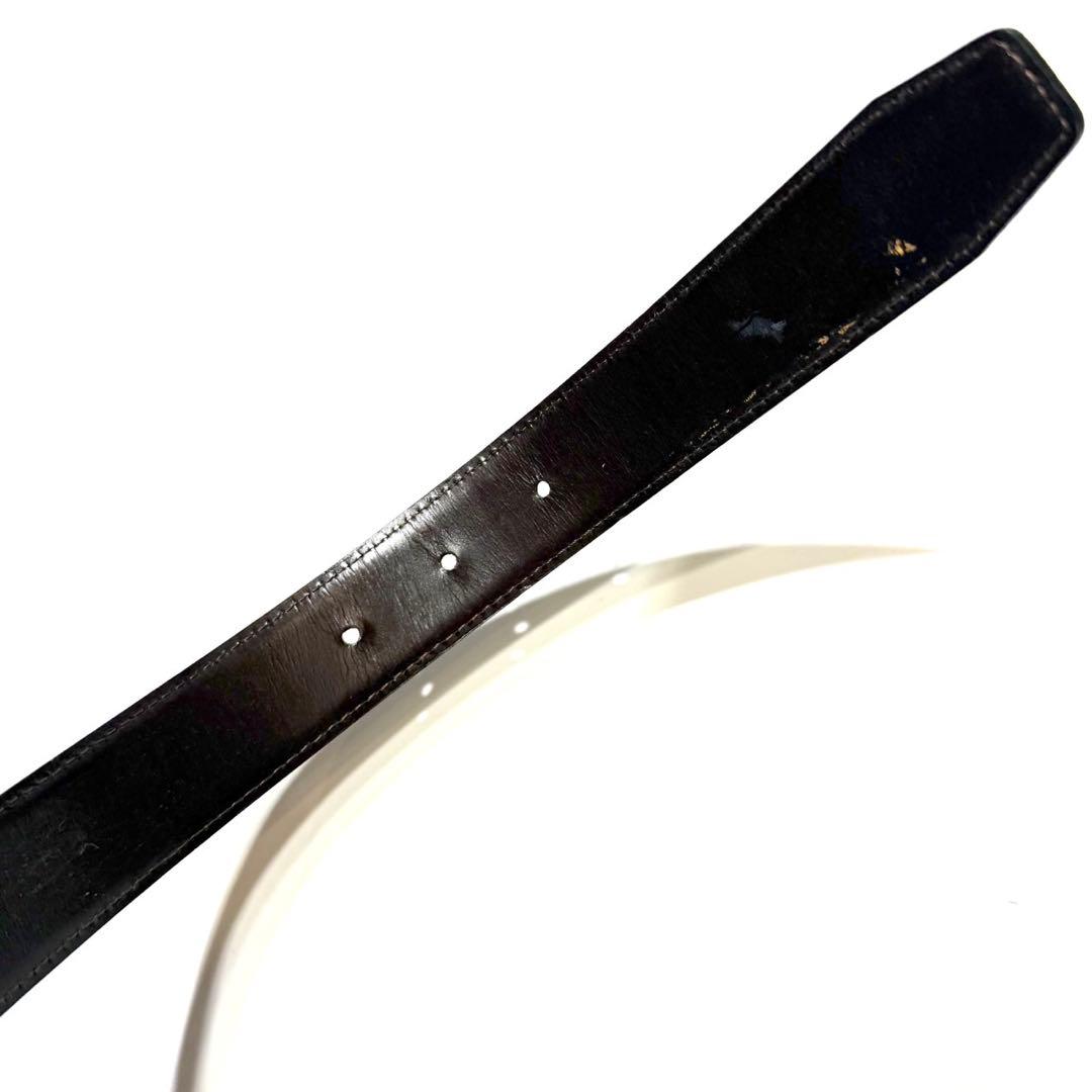 【美品】GUCCI リバーシブル　ベルト　レザー　バイカラー インターロッキング