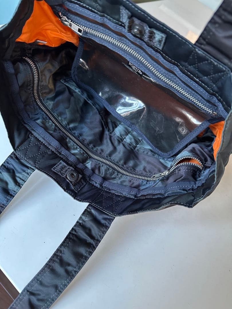 【値下げ中】PORTER ポーター　タンカー　迷彩柄　ネイビー　30th