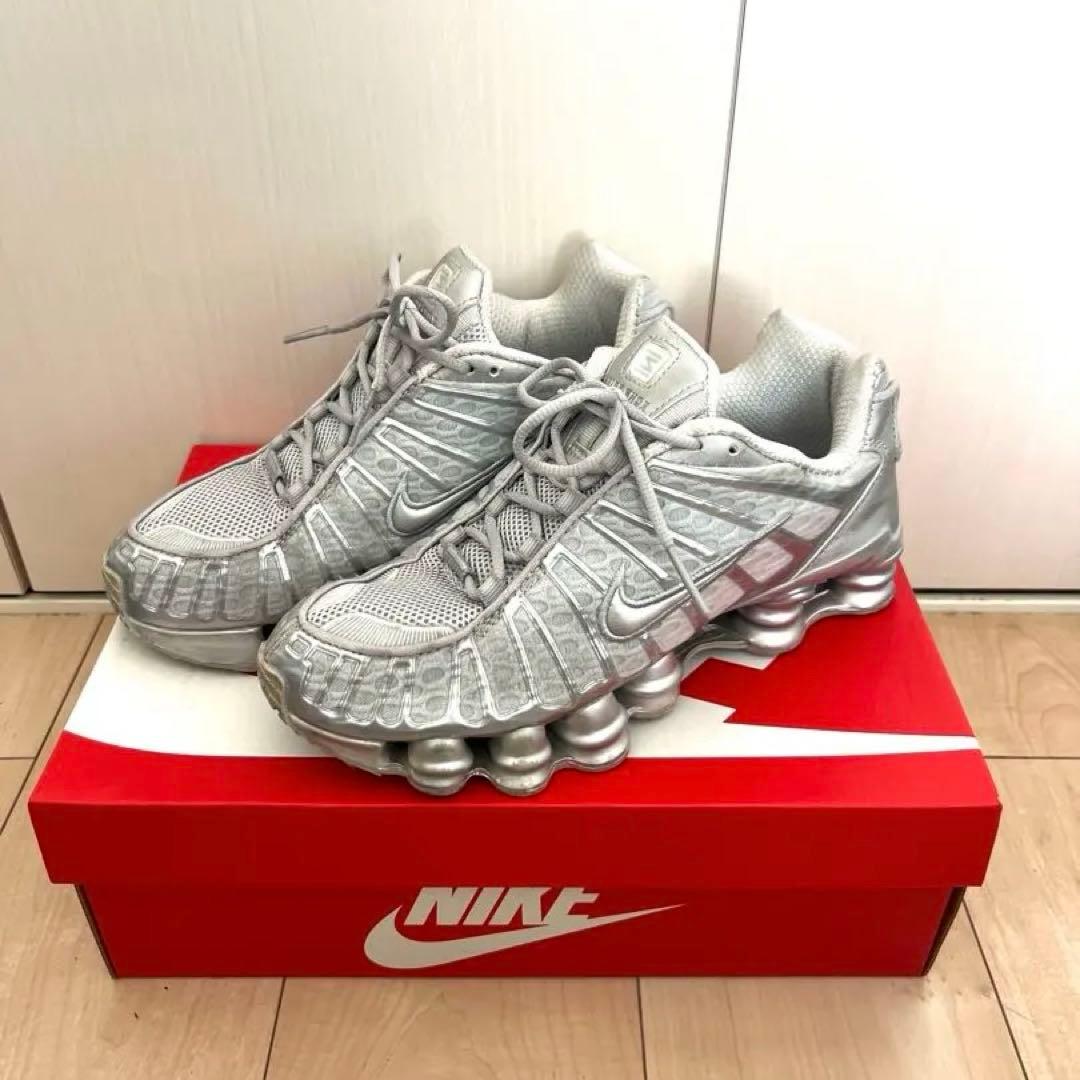 NIKE SHOXX TL 24.5cm シルバー