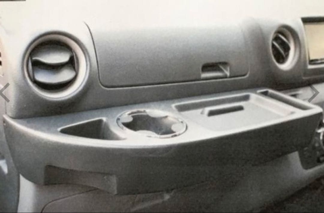 エアーズロックジャパン キャラバン フロントテーブル ピアノブラック　used品