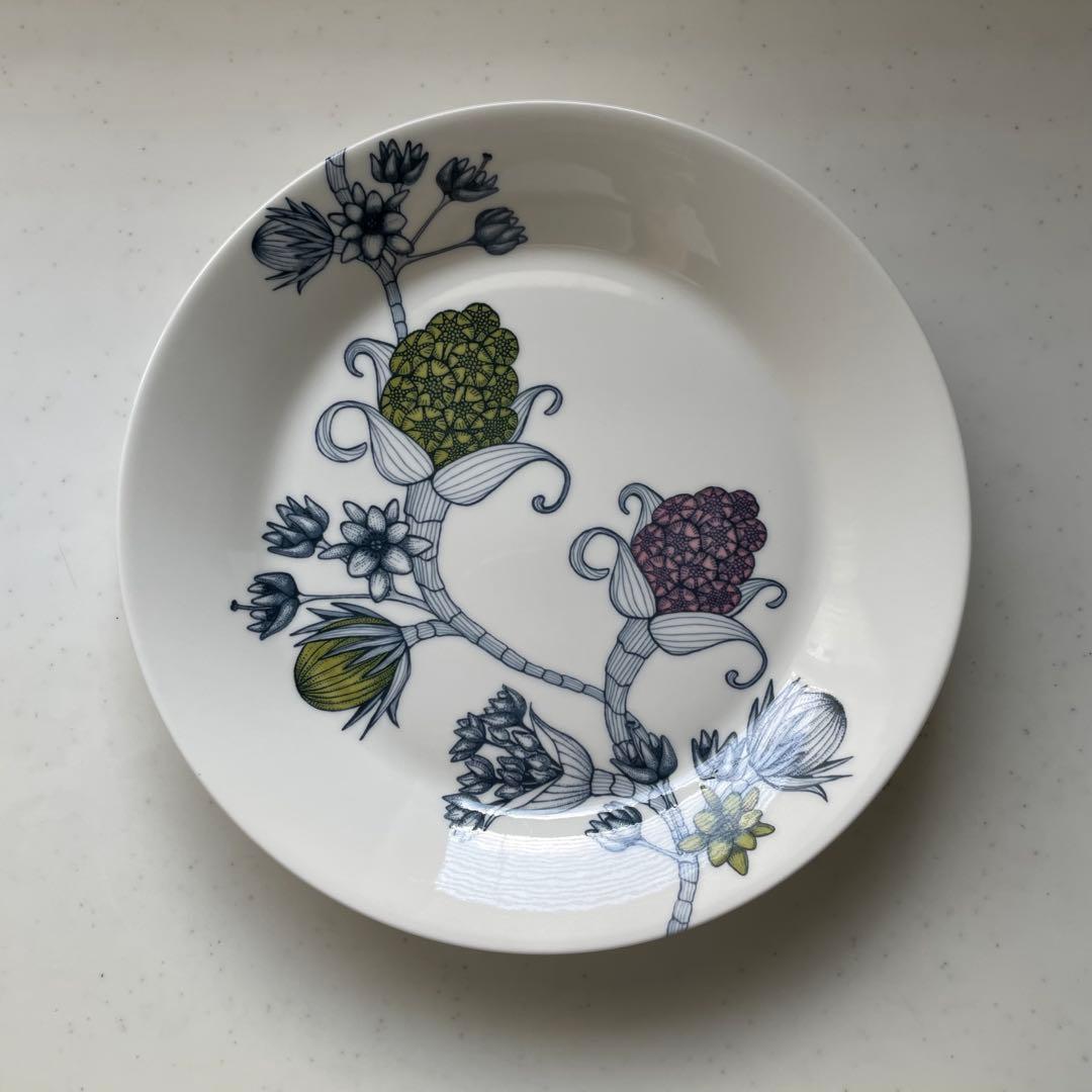 再出品 ①ARABIA アラビア ルノ スプリングドロップ プレート 26cm