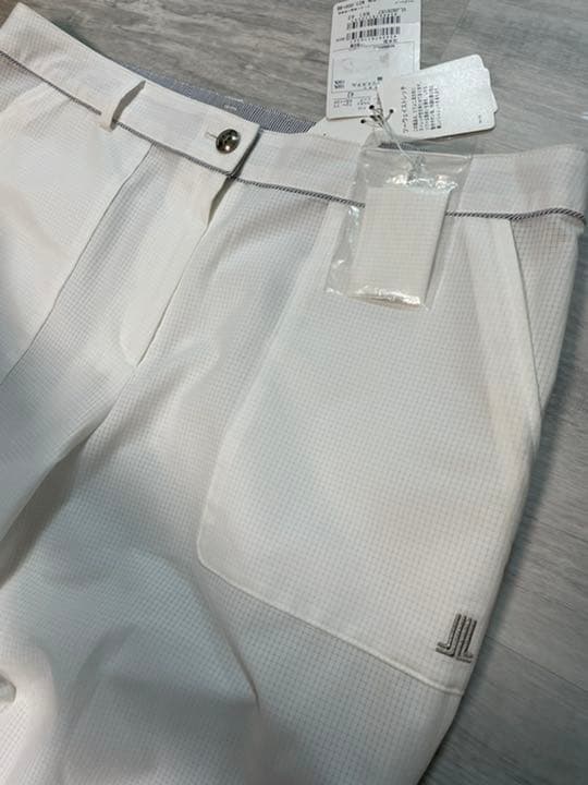 ランバンスポール LLサイズ　42 白　撥水　ツーウェイストレッチ　UV パンツ