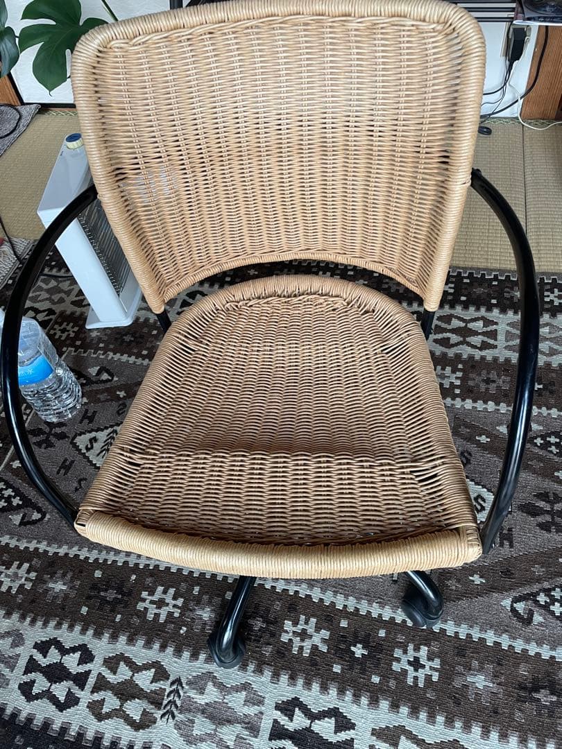 IKEA GREGOR ラタン製ベージュデスクチェア