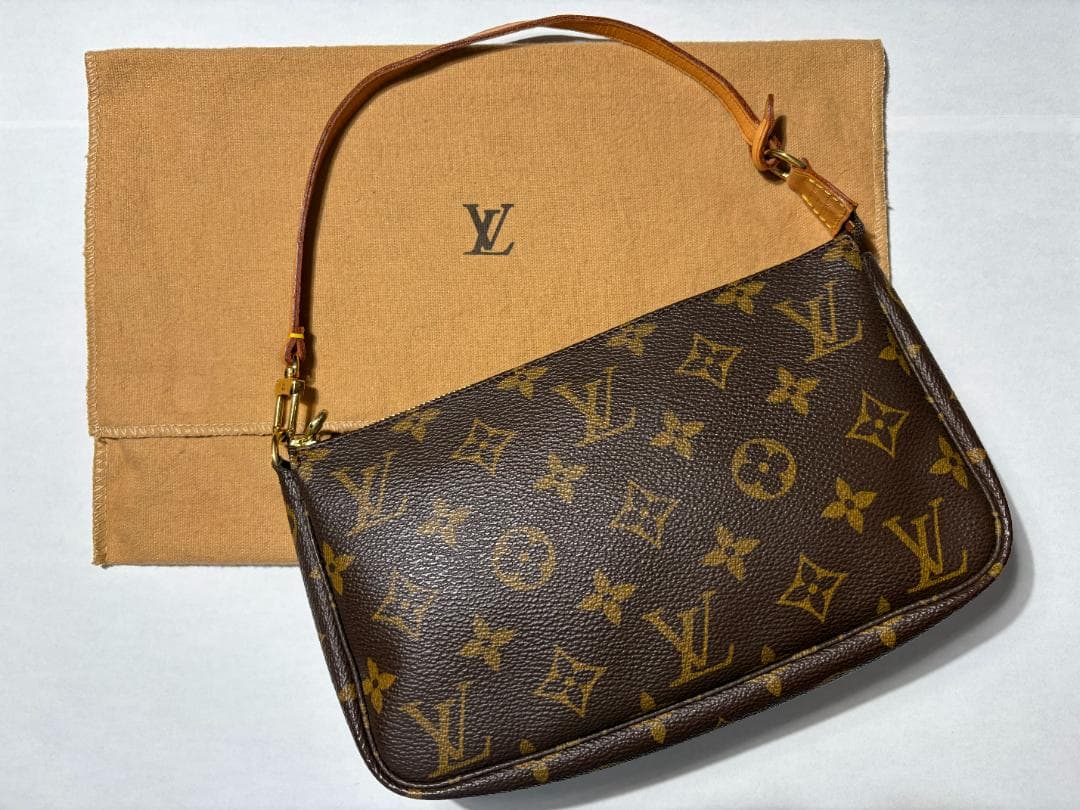 【美品】ルイヴィトン モノグラム ポシェット・アクセソワール 保存袋付