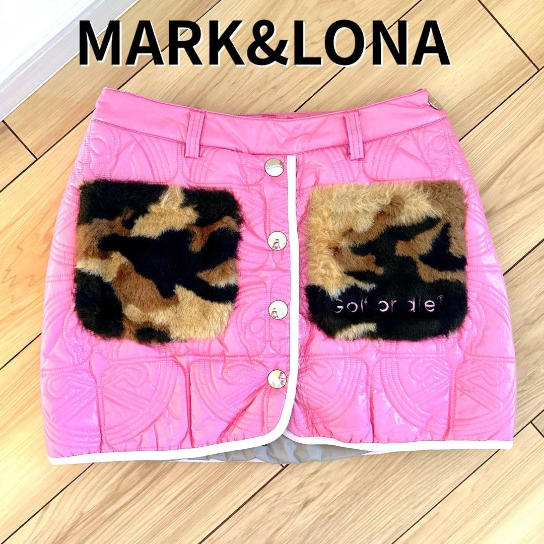 マークアンドロナ　ダウンスカート レディース36 ピンク　インナー付き