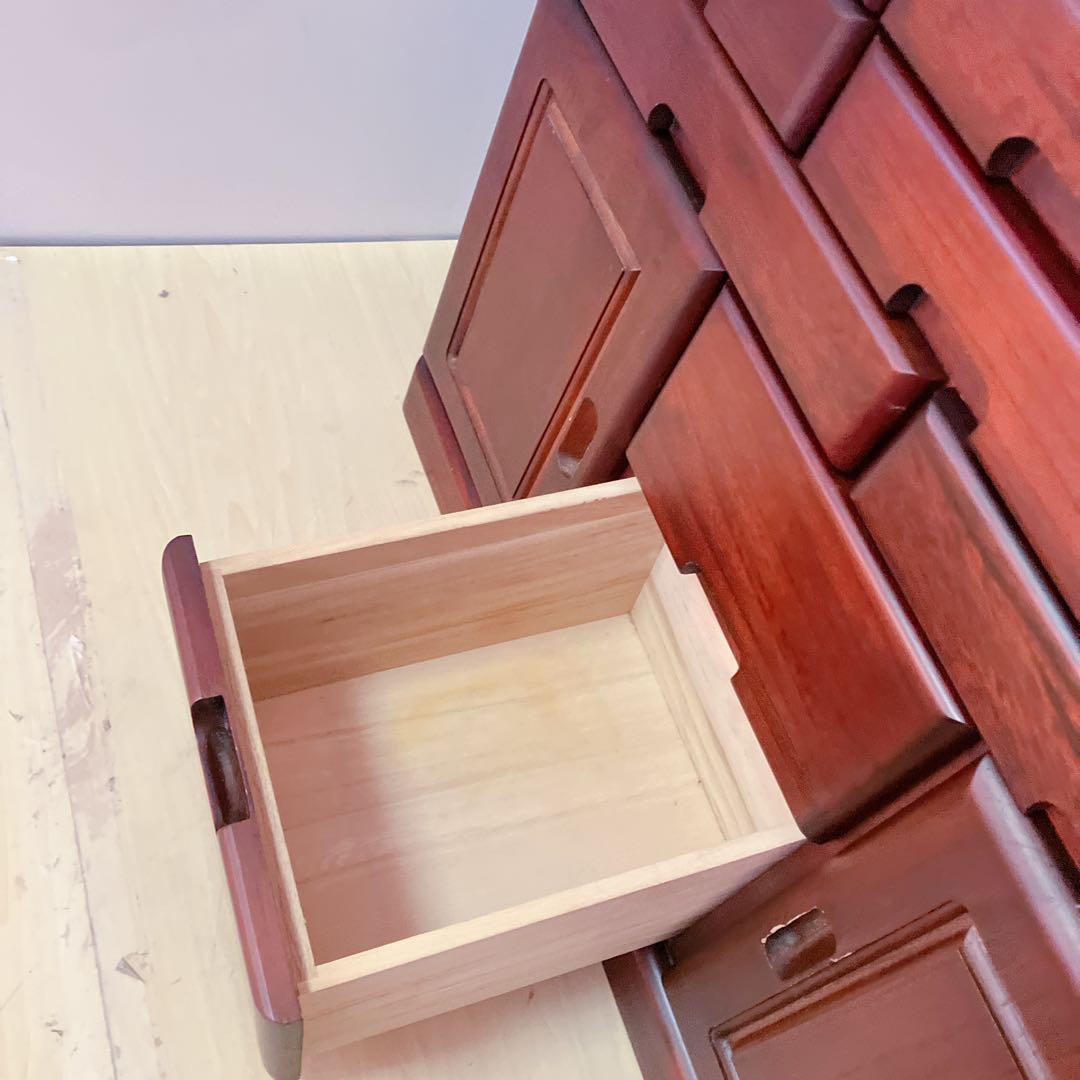 電話台　FAX台　キャビネット　12引き出し　2トビラ　サイドチェスト