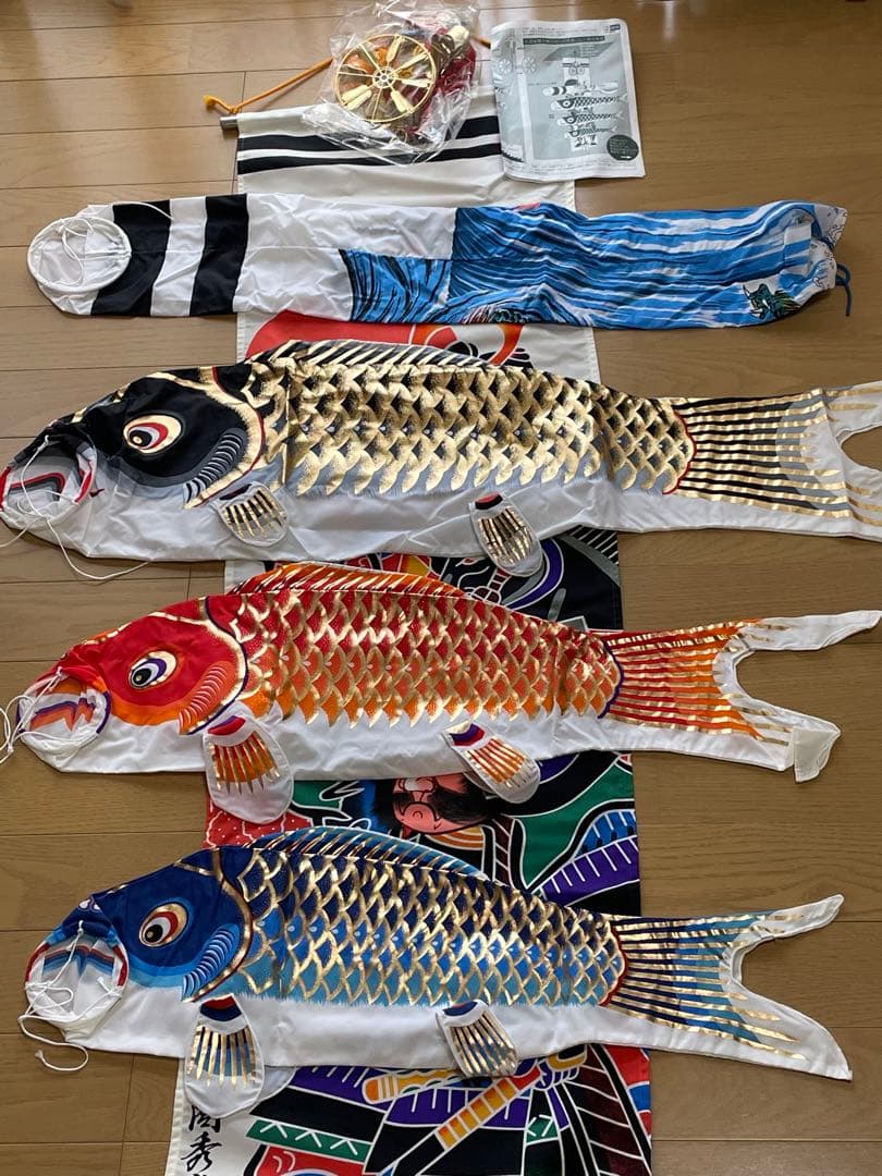 室内用　鯉のぼり　「鯉物語　尚武」