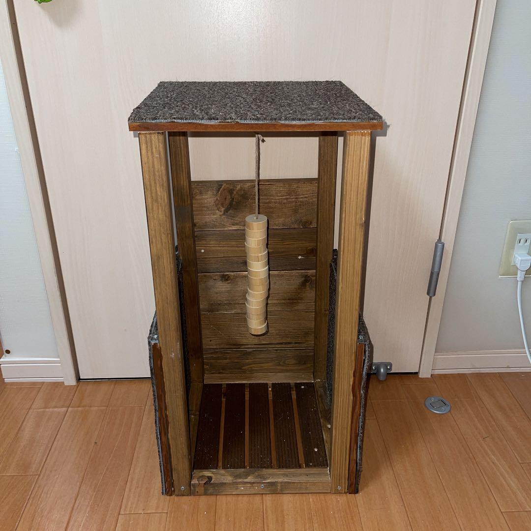 キャットタワー　DIY 幅約31cm×奥行約30.5cm×高さ約61.5cm