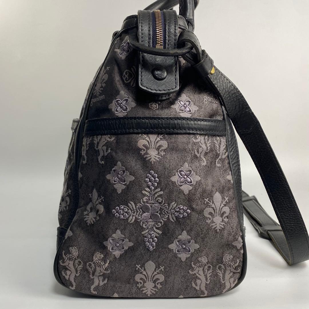 まつり 発送再開ゲンテン　ボストンバッグ　モノグラム　ジャガード