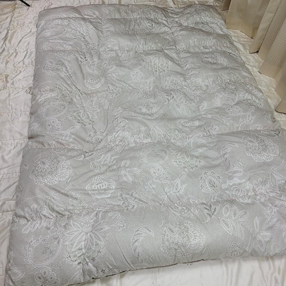 専用！ロマンス小杉 2層キルト☆ノースポールホワイトグースダウン95% 羽毛布団