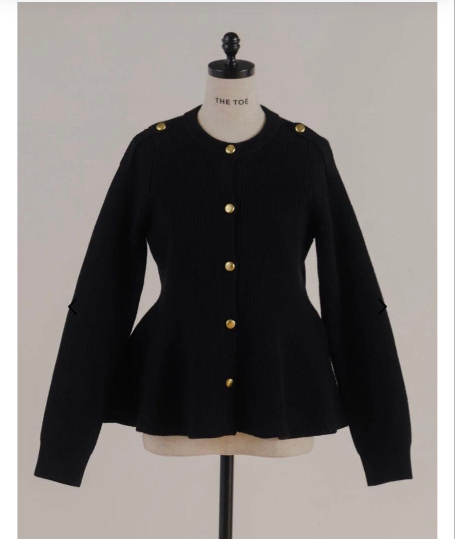 THE TOÈ Rosen Peplum Cardigan Sサイズ