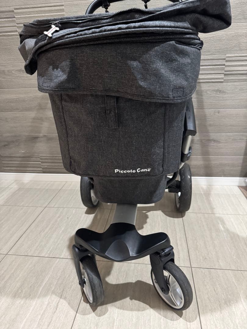ぺい様　ピッコロカーネ　ベント　ペットカート 最大耐荷重50kg ダークグレー