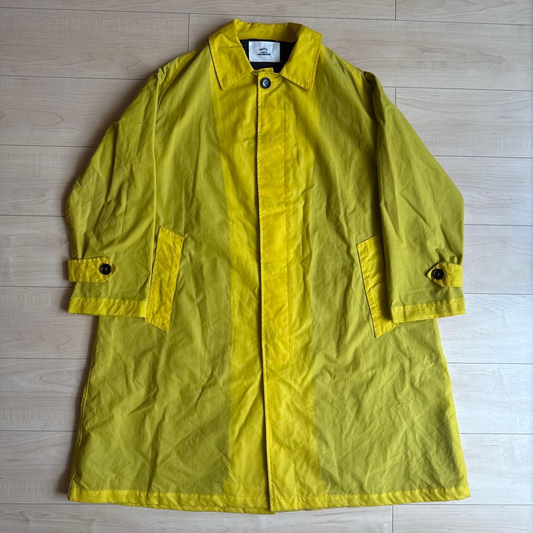 OUTILオイルドバルマカーンコート