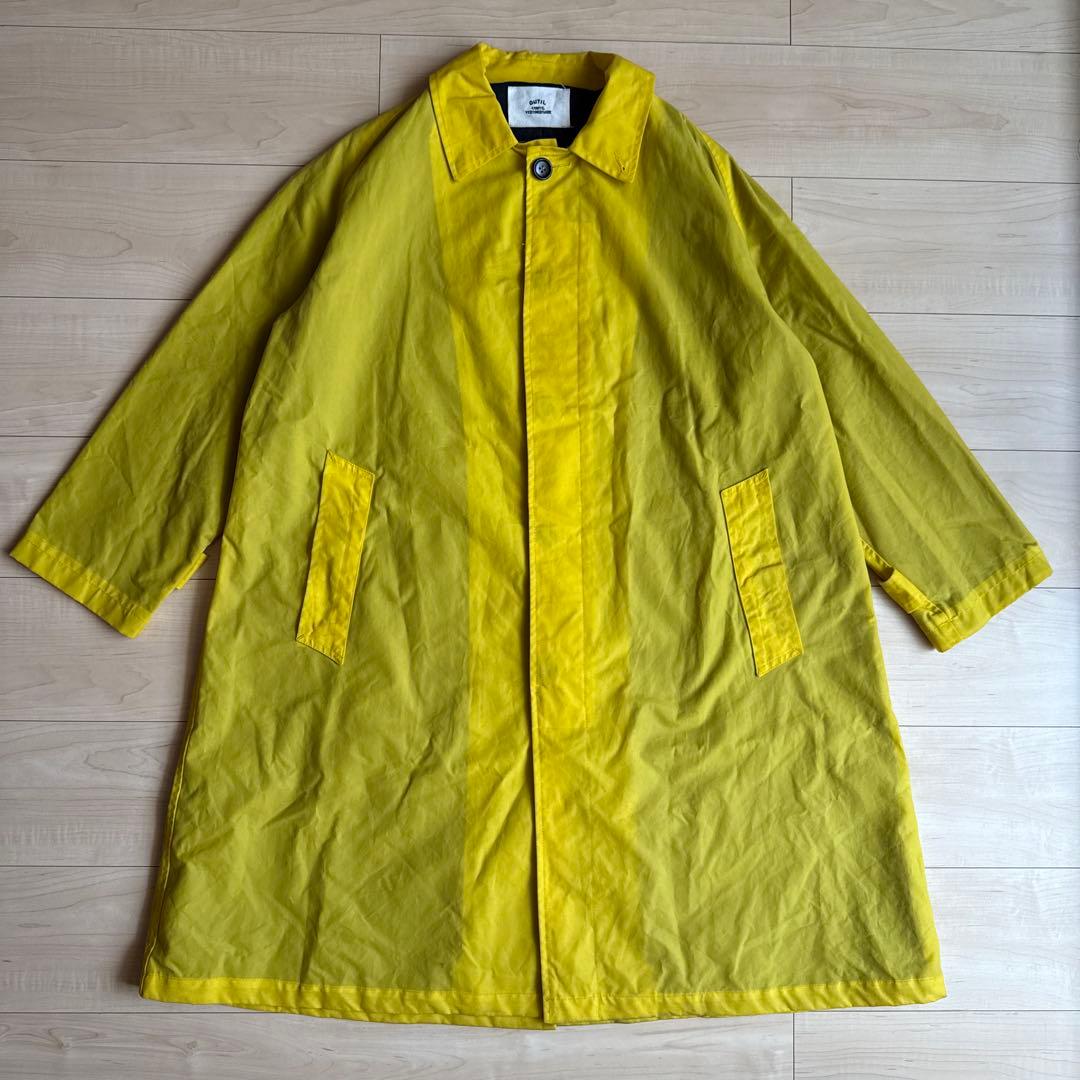 OUTILオイルドバルマカーンコート