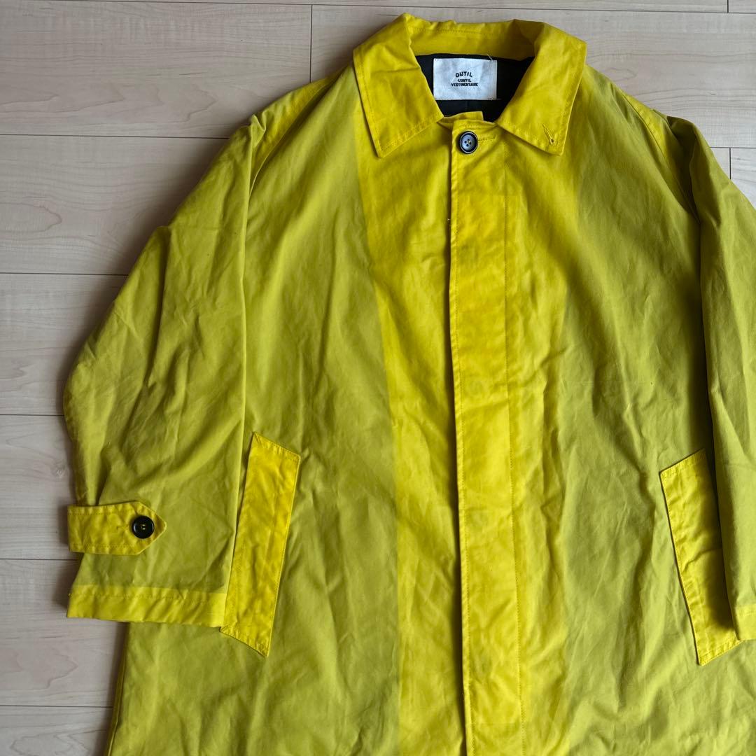 OUTILオイルドバルマカーンコート