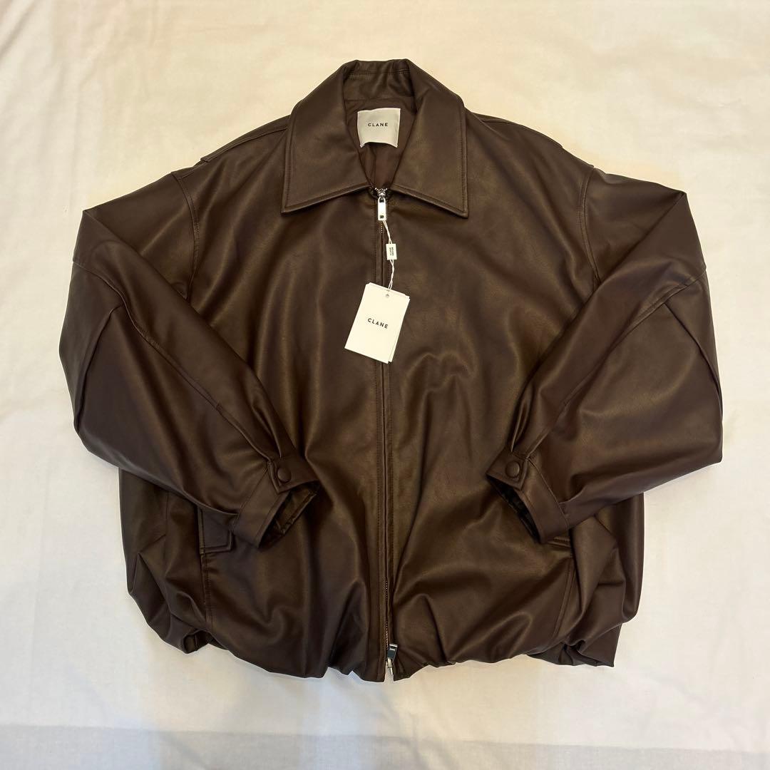CLANE クラネ フェイクレザーバルーンジャケット新品